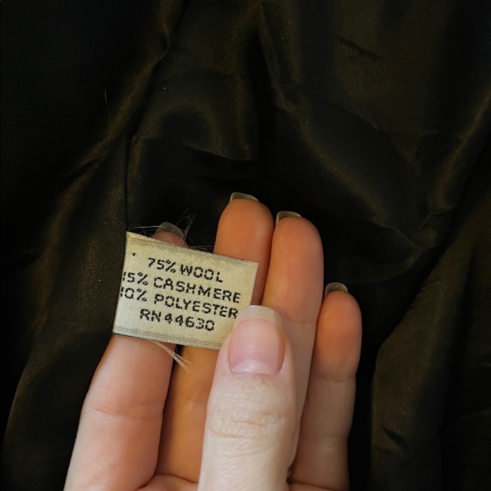 Vintage WOOL dark grey coat - Picture 4 of 9